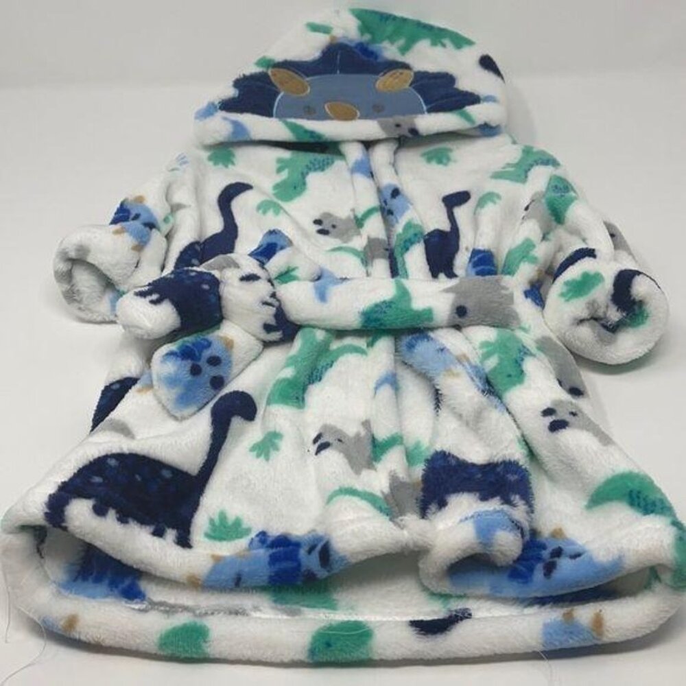 duck duck goose Robe 9 Months White 100% polyester